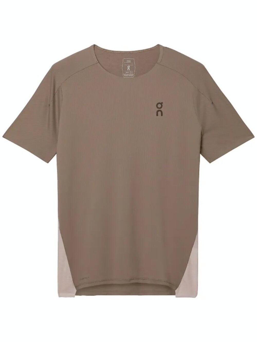 On Running Brown + Tan T-Shirt in Medium